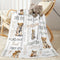 Novusopt Personalized Lion Baby Blanket with Name Custom Blankets for Kids Baby Boy