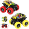 M SANMERSEN Car Toys for Toddlers 1-3 - 2 Pack Monster Truck Toys with 360° Rotating Stunt Cars for Boys Girls Birthday