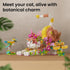 Set 8 9 10 11 12+ (1038 JOJO&Peach Cat and Flower Building Toy for Girls, Mothers Day Animals Plant Model Ideas