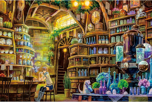 Ingooood 1000 Piece Jigsaw Puzzle for Adults - Fantasy Series Exhibition Bookstore_IG-1217