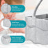 Cute Castle 2 Pack Diaper Caddy Organizer - Portable Baby Caddy Organizer with Handle, Nursery Storage Bin and Car
