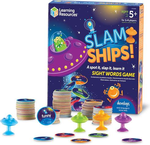 Learning Resources Slam Ships Sight Words Game - Ages 5+ Educational and Fun Games for Kids