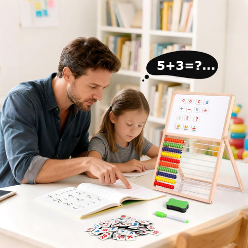 3 4 5 6 7 8+ Magnetic Letters And Numbers, Abacus For Kids Math, Fridge Magnets Easel For Kids, Alphabet Magnets