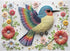 Gem Bird 1000 Piece Puzzle for Adults, Hard Challenging 1000 Pieces Jigsaw