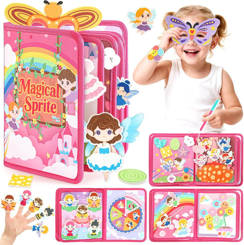 Hiber Sea 22 in 1 Busy Book for Toddlers 1-3, Sprite Montessori Toys for