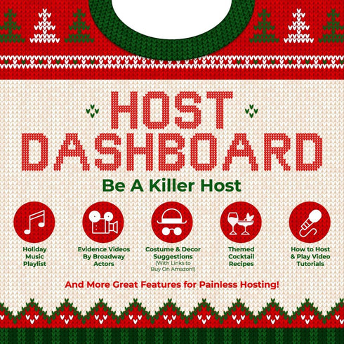 Holiday Murder Mystery Game - Murder at The Office Ugly Sweater Party | Flexible 4-20+ Players | New Print-Friendly