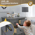 6 Pack LuBanSir Furniture Anchors, Furniture Wall Anchor Straps for Dresser, Shelves, Bookcase Anti-Tip Safety