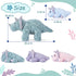 EARTHSOUND Triceratops Dinosaur Stuffed Animal - 18" Cute Small Mommy Plush Toy with Little Babies