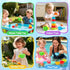 1-3 12+ 1 2 3 4 5 6 9PCS Beach Toys for Toddlers Bath Toys Sand Pool Water Table Toys Mold Free Bathtub Toys for Months