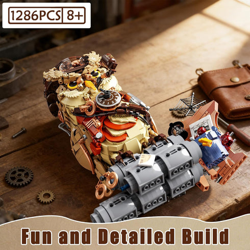 AibangBuildzy Set 1286pcs 8-14, Ideas Detective Owl Building Block for Adults, Birds Animals Model Toys for Home