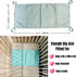 AKISS Set Reversible Satin Crib Sheet and Pillow Cover for Babies - Champagne & Mint