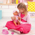 Bayer Design Piccolina 16" Newborn Baby Doll - Pink Sheep with Potty Training Functions and Feeding Accessories