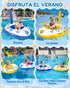 Swimming 26 Inch 3-8, Summer Inflatable Pool Floats Kids - Pool Floaties Pool Navy Model with Corded Water Gun for Boys