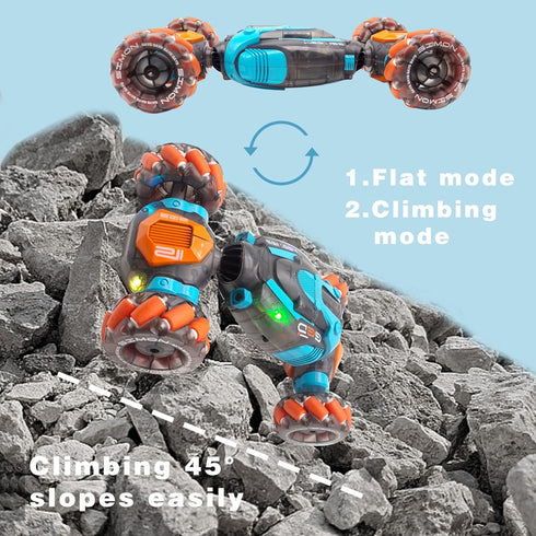 RECO TOYS 4WD 6-13 Gesture Sensing RC Stunt Car Hand Controlled Rc Car for Kids Ages Remote Control Toys Torsion Drift