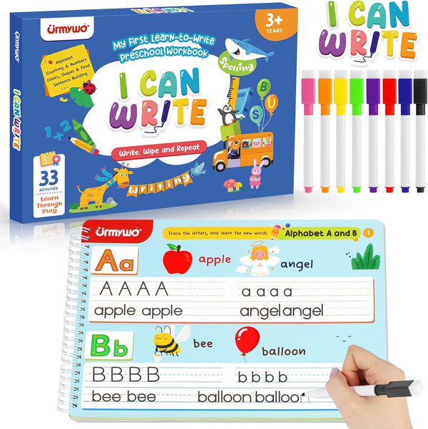 Preschool Learning Activities Kindergarten Workbooks, Toddler Alphabet Learning Educational Toys for 2
