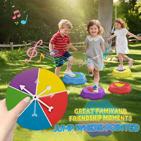 Coordination4 3+ Stepping Stones for Kids with Light & Music,Toddler Sensory Toy for Obstacle Course Year Old Girl
