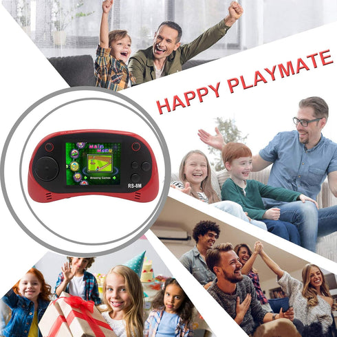 EASEGMER 16 Bit Kids Handheld Games, Built-in 220 HD Video Games, Portable Game Player for Ages 3-10