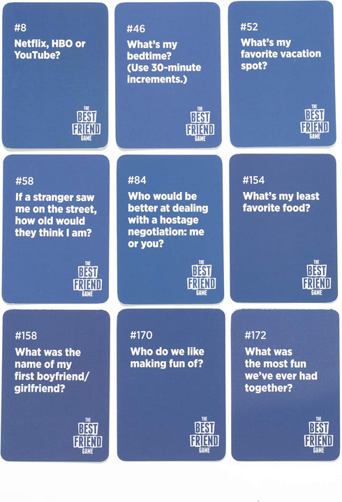 The Best Friend Game - Think You Know Your Friends? A Fun Party Game