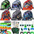 Winrayk 12 Set Video Game Party Favors - Gaming Drawstring Bag, Silicone Bracelet, Glow In The Dark Tattoo