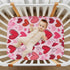 Caikeny 27 39 Fitted Crib Sheet for Boys Girls Pink Red Heart Baby Crib Sheets Bassinet Sheets Crib Mattress Bed Sheets