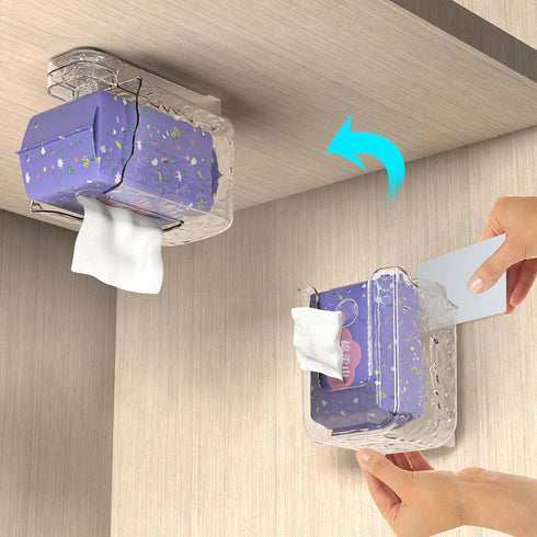 Meiliyizu Suction Cup Wipes Holder, Wall Mounted Wet Wipe Dispenser with Suction Cup Easy to Installation Versatile Use
