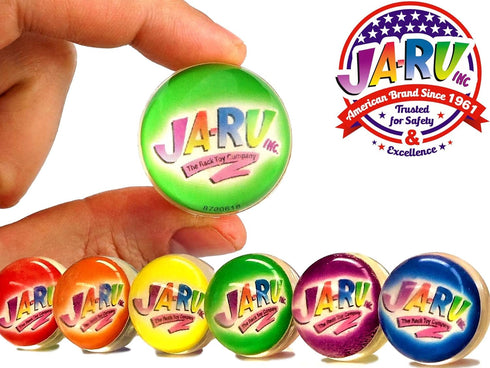 JA-RU Super Bounce Pinky Ball, 1 Bouncy Ball for Outdoor Games & Indoor Playground, Stress Balls for Kids