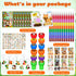 72 Cinrobiye Pcs Woodland Animals Party Favors, Forest Creatures Coloring Books Crayons Tattoos Stickers Stampers