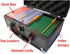 D3 Black Metal Storage Carry Case Cube for Trading Cards, Deck Box, TCG Protector Sleeve for MTG, YGO, Commander, EDH,