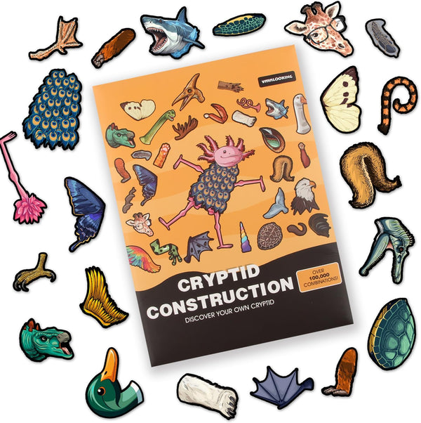 Cryptid Construction kit, Monster Fridge Magnet Creature Creation Kit, Magnetic Animals by
