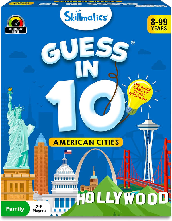 Skillmatics Guess in 10 American Cities, Perfect for Boys, Girls, Kids, and