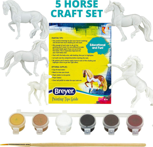 Breyer Horses Stablemates Horse Crazy Colorful Breed Paint Set | 5 Piece Set | Model #4234