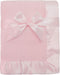 TL Care Fleece Blanket (30" x 40") with Silk-Like Satin Trim, Soft, Warm &