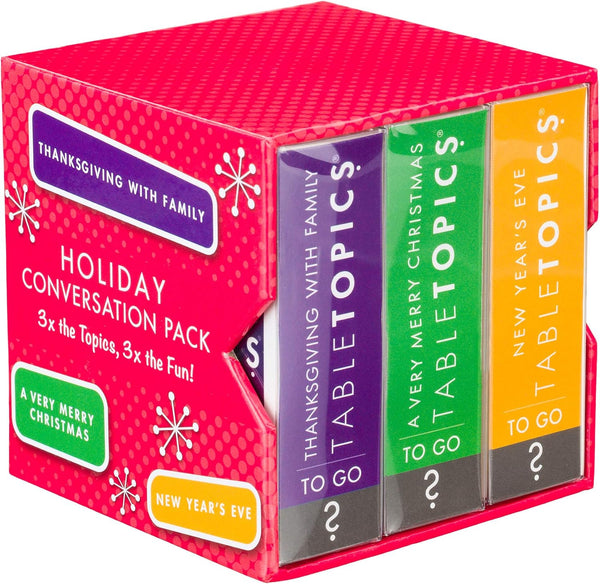 TableTopics Holiday Conversation Pack, 120 Exciting Question Cards for All Holiday Occasions
