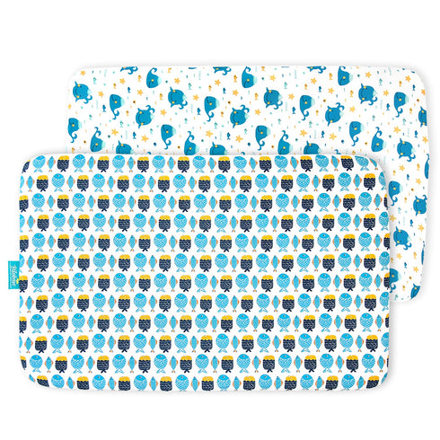 Crib Sheets Fitted, 2 Pack Crib Sheet Fits for Standard Crib Mattress,