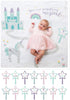 Lulujo Babys First Year Milestone Blanket and Card Set | 40in x