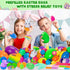 36 Pack 4 Prefilled Easter Eggs with Toys, Bulk Mix Sizes Plastic Easter Eggs with Toys Inside, Surprise Eggs