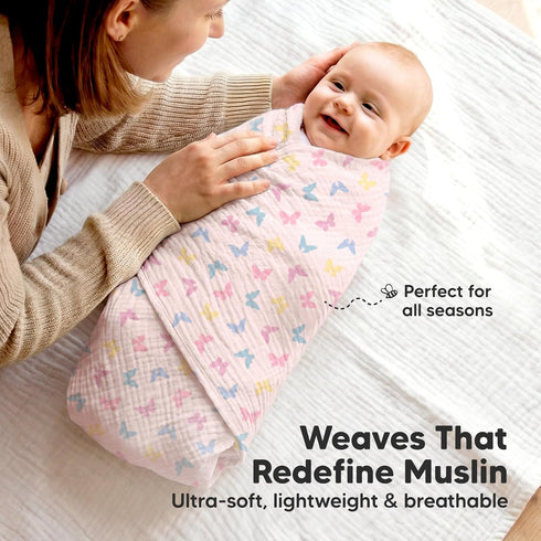 3-Pack 47x47 Muslin Swaddle Blankets for Newborns Boy,Girl Large Cotton Muslin Baby Blanket, Nursery Swaddling