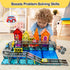82pcs 3+Year Drofex Magnetic Tiles Road, Magnetic Building Blocks Construction Toys for Old Boys Girls, Kids Montessori