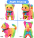 Hopearl Walking Cat Interactive Electronic Pet Plush Kitty Toy with Sounds and Movements, Gift for Toddlers Birthday,
