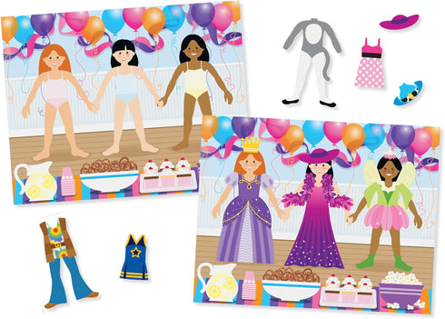 Melissa & Doug Reusable Sticker Pad: Dress-Up - 165+ Removable Stickers for Kids