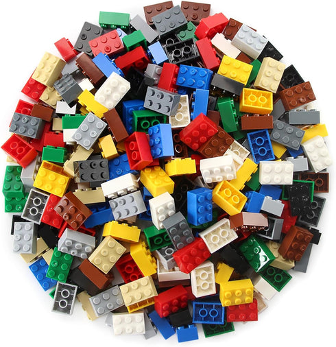 Feleph 2x3 Bricks Bulk 260 Pieces Multicolored Classic Basic Parts Building Blocks Toy Accessories Compatible with