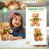 HyDren 15 Pieces Plush Stuffed Bears - 10 Inch Cute Soft Bear Toy with Bow Tie for Gifts