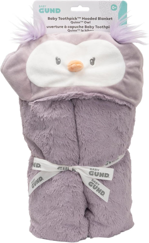 GUND Baby Lil’ Luvs Hooded Blanket - Quinn Owl, Ultra Soft Plush Security Blanket for Babies and Newborns