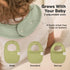 8-Pack KeaBabies Organic Baby Bibs for Girls, Boys - Quilted Cotton Cloth Baby Drool Bibs for Drooling and Teething