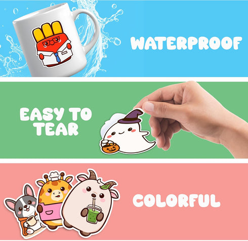 156 PCS Teacher Classroom Positive Animals Stickers for Kids Cute Water Bottle Stickers Waterproof Vinyl ASticker Self
