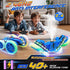 2-in-1 4WD 2.4GHz 360 8-12 Jimdella RC Cars Toys, Remote Control Car Transform with Spray & LED Lights, Off-Road Stunt