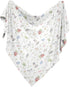 Sweet Jojo Designs Farm Animals Boy or Girl Swaddle Blanket Jersey Stretch Knit for Newborn or Infant Receiving