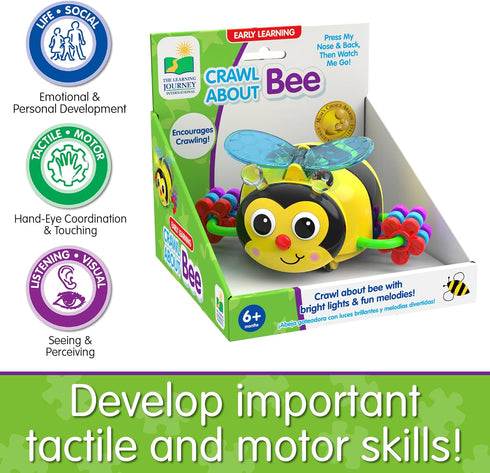 Crawl About Bee by The Learning Journey - Award Winning Crawling Toys for Babies 6-12 Months with Lights and Melodies