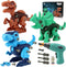 Dinosaur STEM Toys for Kids 3-5, Take Apart Dinosaur Toys with Electric