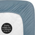 Sweet Jojo Designs Dark Blue Boho Mudcloth Boy or Girl Fitted Crib Sheet Baby Toddler Bed Nursery - Slate Blue